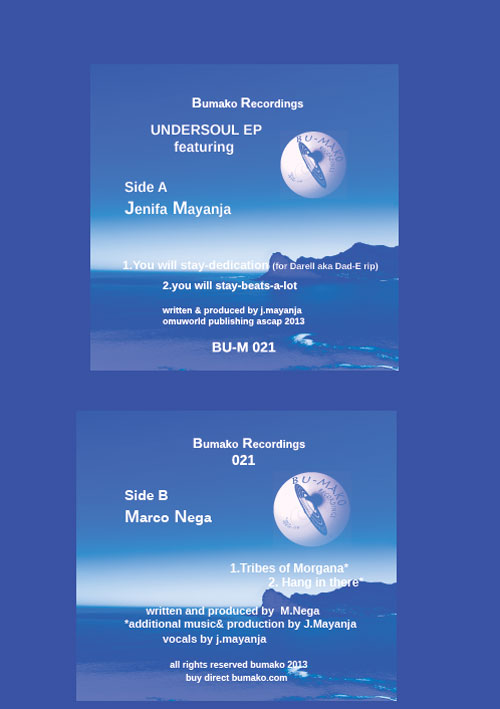 LATEST VINYL RELEASES ON BUMAKO RECORDINGS FEBRUARY 2013